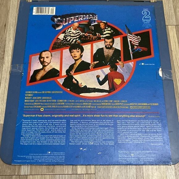 RCA Superman The Movie Part 1 of 2 Disc CED Selectavision Video Disc wall Art - Picture 2 of 4